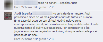 ¿Se equivoca Audi entregando coches a los jugadores del Real Madrid?